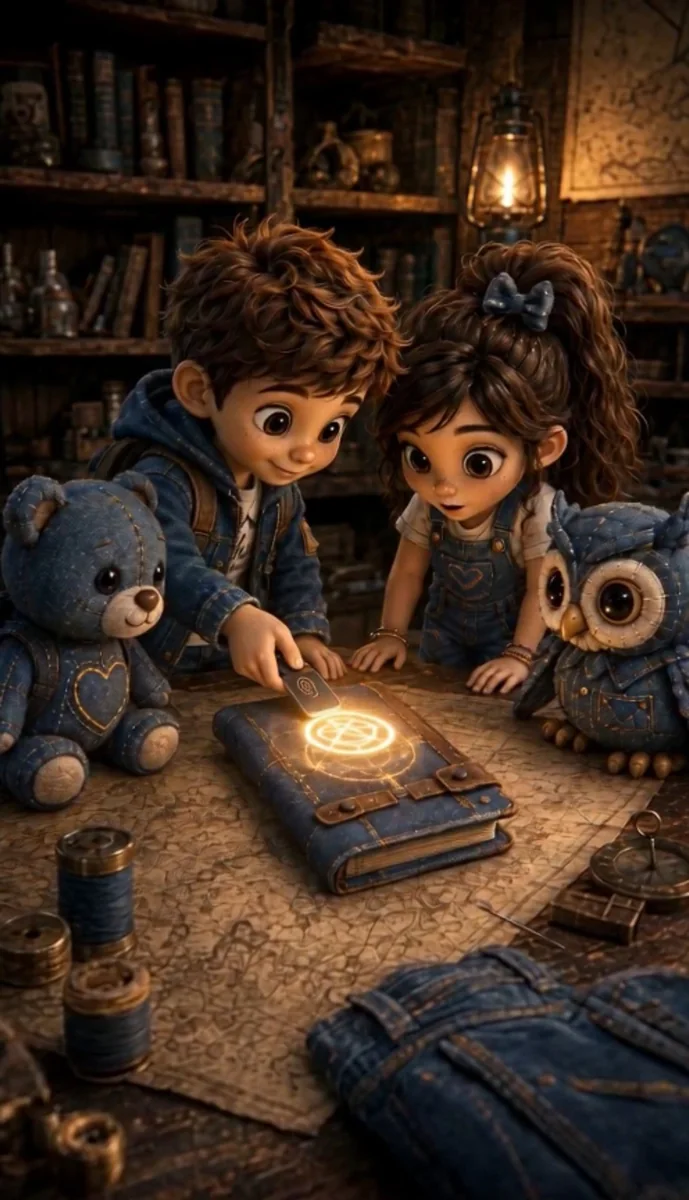 LI & BLUE — conceito de personagens e pelúcias do universo do jeans
